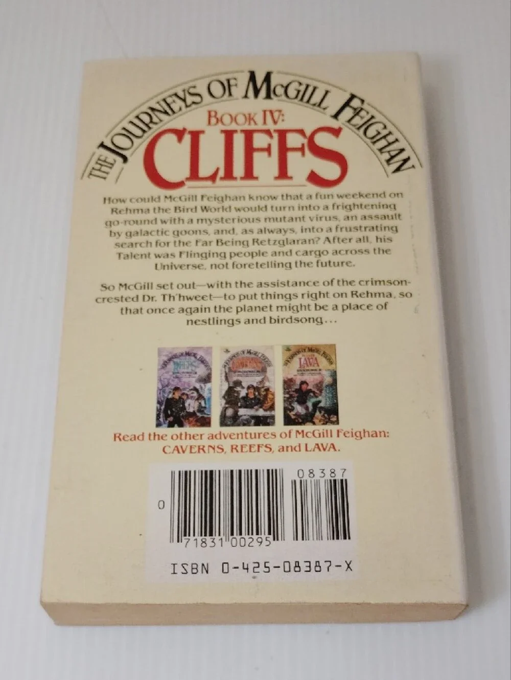 8 For $8 Journeys of McGill Feighan: Cliffs - White Book Cover